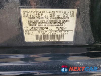 Zdjęcie 12 z 12 samochodu: 2009 NISSAN SENTRA VIN:3N1AB61E49L617433 - miniatura