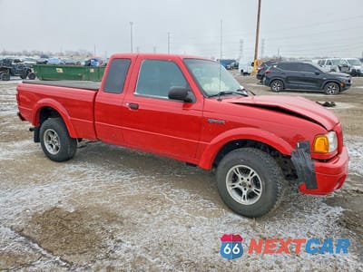 Czwarte zdjęcie samochodu z boku: 2005 FORD RANGER SUPER CAB VIN:1FTYR44U05PA91640 - miniatura