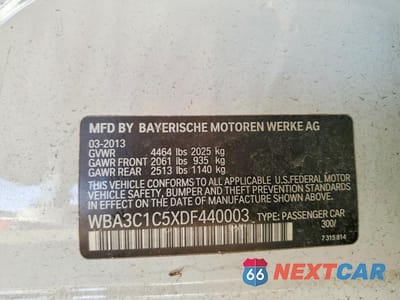 Zdjęcie 12 z 12 samochodu: 2013 BMW 328 I SULEV VIN:WBA3C1C5XDF440003 - miniatura