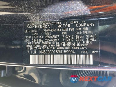 Zdjęcie 13 z 13 samochodu: 2024 HYUNDAI TUCSON HYBRID BLUE VIN:KM8JBCD18RU159904 - miniatura