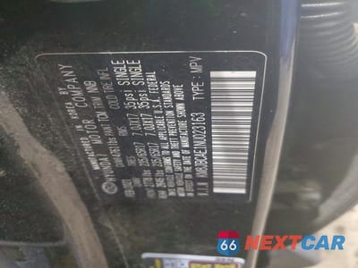 Zdjęcie 13 z 13 samochodu: 2022 HYUNDAI TUCSON SEL VIN:KM8JBCAE1NU023163 - miniatura