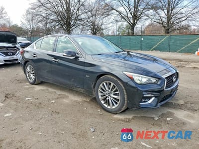Czwarte zdjęcie samochodu z boku: 2018 INFINITI Q50 3.0T LUXE VIN:JN1EV7AR7JM431493 - miniatura