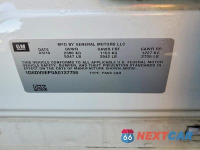 Zdjęcie 12 z 12 samochodu: 2010 CADILLAC CTS-V VIN:1G6DV5EP0A0137756 - miniatura