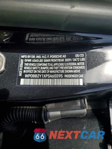 Zdjęcie 12 z 12 samochodu: 2023 PORSCHE TAYCAN CROSS TURISMO TURBO S VIN:WP0BB2Y1XPSA65595 - miniatura