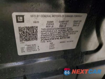 Zdjęcie 13 z 13 samochodu: 2020 CHEVROLET EQUINOX LS VIN:2GNAXSEV4L6270786 - miniatura
