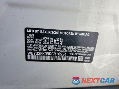 Zdjęcie 12 z 12 samochodu: 2024 BMW I5 EDRIVE 40 VIN:WBY33FK09RCR16934 - miniatura