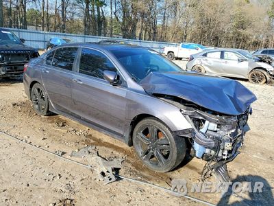 Czwarte zdjęcie samochodu z boku: 2017 HONDA ACCORD SPORT VIN:1HGCR2F55HA280457 - miniatura
