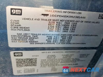 Zdjęcie 12 z 12 samochodu: 2024 CHEVROLET SILVERADO K1500 LT-L VIN:1GCPDKEK0RZ381446 - miniatura