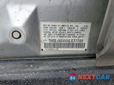 Zdjęcie 12 z 12 samochodu: 1999 HONDA CIVIC EX VIN:1HGEJ8544XL037799 - miniatura