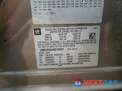 Zdjęcie 14 z 14 samochodu: 2017 BUICK ENVISION ESSENCE VIN:LRBFXDSA4HD193047 - miniatura