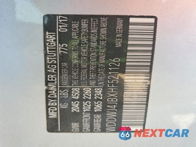 Zdjęcie 12 z 12 samochodu: 2017 MERCEDES-BENZ C 300 VIN:WDDWJ4JBXHF521126 - miniatura