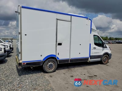 Trzecie zdjęcie samochodu z tyłu: 2020 FORD TRANSIT DELIVERY TRUCK VIN:1FDBW5Z80LKB07485 - miniatura