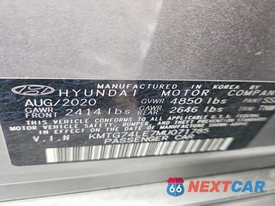 Zdjęcie 12 z 12 samochodu: 2021 GENESIS G70 3.3T VIN:KMTG74LE7MU071785 - miniatura