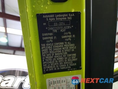 Zdjęcie 12 z 12 samochodu: 2014 LAMBORGHINI AVENTADOR VIN:ZHWCC1ZD7ELA02814 - miniatura