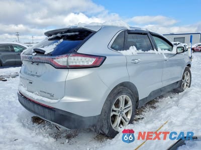 Trzecie zdjęcie samochodu z tyłu: 2018 FORD EDGE TITANIUM VIN:2FMPK4K89JBB87365 - miniatura