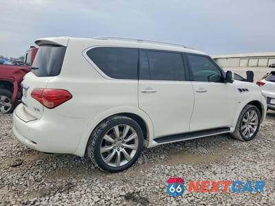 Trzecie zdjęcie samochodu z tyłu: 2014 INFINITI QX80 BASE VIN:JN8AZ2NE9E9062773 - miniatura