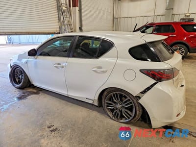 Drugie zdjęcie samochodu z przodu: 2012 LEXUS CT 200H PREMIUM VIN:JTHKD5BH6C2051491 - miniatura
