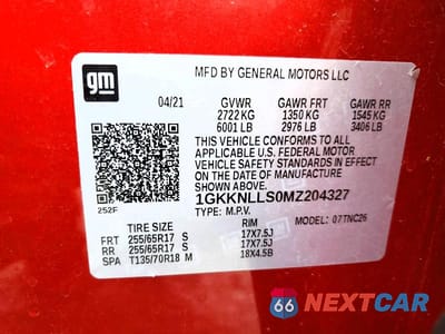 Zdjęcie 13 z 13 samochodu: 2021 GMC ACADIA AT4 VIN:1GKKNLLS0MZ204327 - miniatura