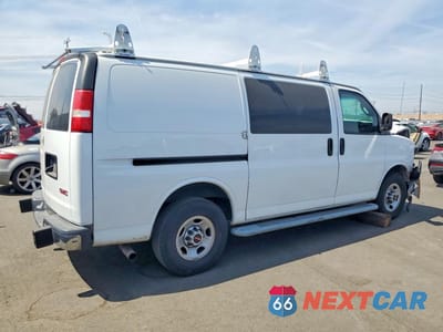 Trzecie zdjęcie samochodu z tyłu: 2019 GMC SAVANA 2500 CARGO UTILITY / SERVICE VAN VIN:1GTW7AFGXK1249256 - miniatura