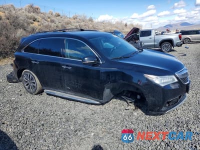 Czwarte zdjęcie samochodu z boku: 2014 ACURA MDX TECHNOLOGY VIN:5FRYD4H45EB003442 - miniatura