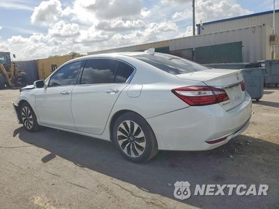 Drugie zdjęcie samochodu z przodu: 2017 HONDA ACCORD HYBRID EXL VIN:JHMCR6F53HC023189 - miniatura