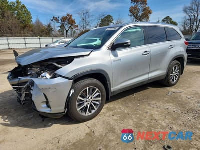 2019 TOYOTA HIGHLANDER HYBRID XLE 5TDJGRFH1KS054036 - główne zdjęcie licytacji z USA - miniatura