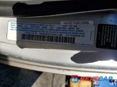 Zdjęcie 12 z 12 samochodu: 2000 VOLKSWAGEN NEW BEETLE GLS VIN:3VWCD21C7YM411438 - miniatura