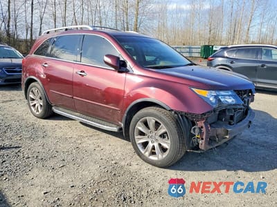 Czwarte zdjęcie samochodu z boku: 2012 ACURA MDX ADVANCE VIN:2HNYD2H85CH513011 - miniatura