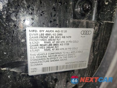 Zdjęcie 13 z 13 samochodu: 2020 AUDI Q7 PRESTIGE VIN:WA1VXAF77LD006414 - miniatura