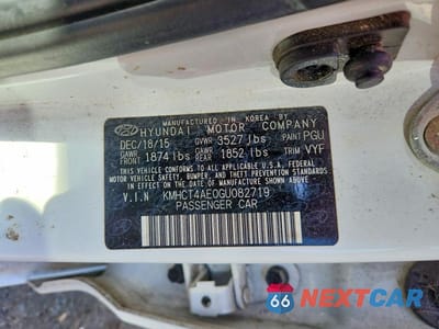 Zdjęcie 12 z 12 samochodu: 2016 HYUNDAI ACCENT SE VIN:KMHCT4AE0GU082719 - miniatura