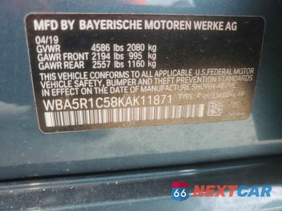 Zdjęcie 12 z 12 samochodu: 2019 BMW 330I VIN:WBA5R1C58KAK11871 - miniatura