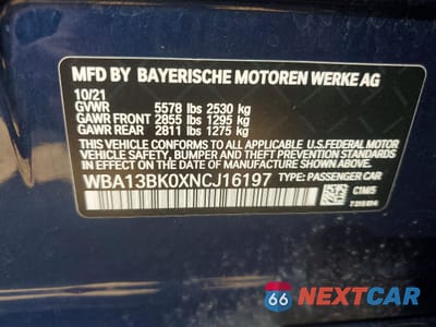 Zdjęcie 12 z 12 samochodu: 2022 BMW M550XI VIN:WBA13BK0XNCJ16197 - miniatura