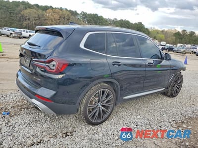 Trzecie zdjęcie samochodu z tyłu: 2022 BMW X3 SDRIVE30I VIN:5UX43DP09N9M87321 - miniatura