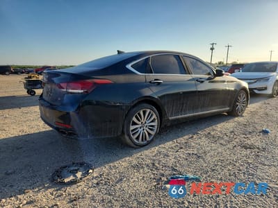 Trzecie zdjęcie samochodu z tyłu: 2017 GENESIS G80 5.0 ULTIMATE VIN:KMHGN4JF7HU172200 - miniatura