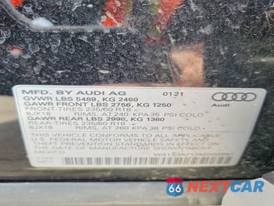 Zdjęcie 14 z 14 samochodu: 2021 AUDI Q5 PREMIUM VIN:WA1AAAFY2M2050097 - miniatura
