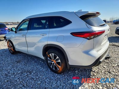 Drugie zdjęcie samochodu z przodu: 2022 TOYOTA HIGHLANDER HYBRID XLE VIN:5TDGBRCH8NS543423 - miniatura
