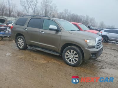Czwarte zdjęcie samochodu z boku: 2010 TOYOTA SEQUOIA LIMITED VIN:5TDJY5G1XAS038052 - miniatura
