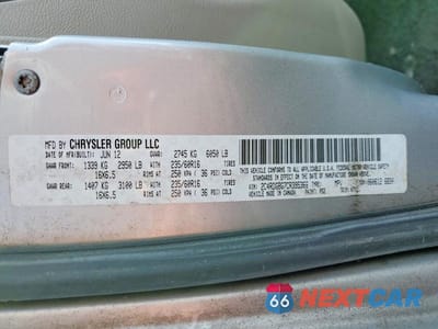 Zdjęcie 13 z 13 samochodu: 2012 DODGE GRAND CARAVAN SE VIN:2C4RDGBG7CR395366 - miniatura