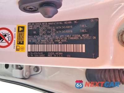 Zdjęcie 14 z 14 samochodu: 2019 TOYOTA HIGHLANDER LE PLUS VIN:5TDZZRFH9KS338706 - miniatura