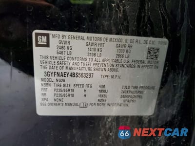 Zdjęcie 12 z 12 samochodu: 2011 CADILLAC SRX LUXURY COLLECTION VIN:3GYFNAEY4BS563297 - miniatura