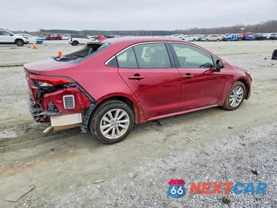Trzecie zdjęcie samochodu z tyłu: 2025 TOYOTA COROLLA HYBRID XLE VIN:JTDBCMFE3S3072709 - miniatura