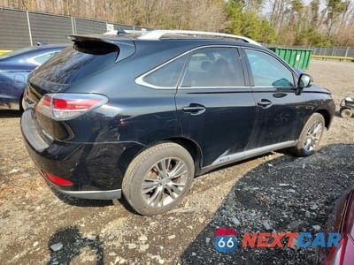 Trzecie zdjęcie samochodu z tyłu: 2013 LEXUS RX 450H BASE VIN:JTJBC1BA5D2436412 - miniatura