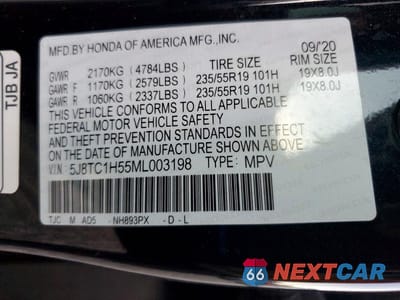 Zdjęcie 12 z 12 samochodu: 2021 ACURA RDX TECHNOLOGY VIN:5J8TC1H55ML003198 - miniatura