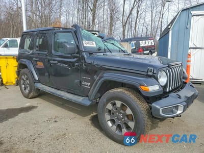 Czwarte zdjęcie samochodu z boku: 2018 JEEP WRANGLER SAHARA VIN:1C4HJXEN3JW235293 - miniatura