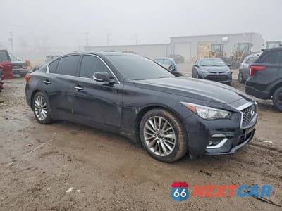 Czwarte zdjęcie samochodu z boku: 2023 INFINITI Q50 LUXE VIN:JN1EV7BR7PM540110 - miniatura