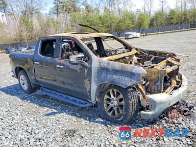 Czwarte zdjęcie samochodu z boku: 2021 CHEVROLET SILVERADO K1500 LTZ VIN:1GCUYGEDXMZ223016 - miniatura