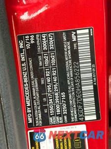 Zdjęcie 13 z 13 samochodu: 2017 MERCEDES-BENZ GLS 550 4MATIC VIN:4JGDF7DE0HA856222 - miniatura