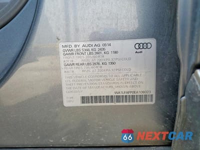 Zdjęcie 12 z 12 samochodu: 2014 AUDI Q5 VIN:WA1LFAFP0EA108023 - miniatura