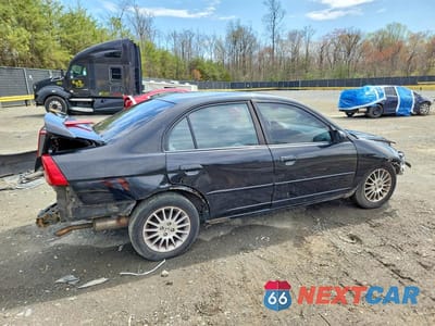 Trzecie zdjęcie samochodu z tyłu: 2005 HONDA CIVIC LX VIN:2HGES16545H558866 - miniatura