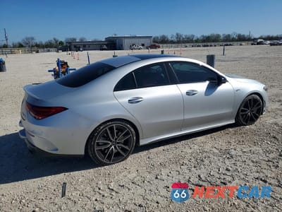 Trzecie zdjęcie samochodu z tyłu: 2021 MERCEDES-BENZ CLA AMG 35 4MATIC VIN:W1K5J5BB8MN186819 - miniatura